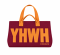 Orange and Burgundy YAHWEH Tote