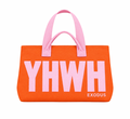 Orange and Pink Rose YAHWEH Tote